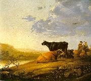 Young Herdsman with Cows fdg, CUYP, Aelbert